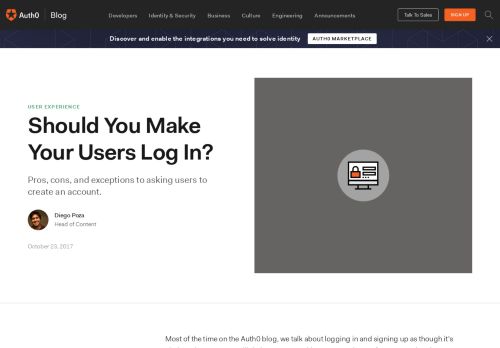 
                            7. Should You Make Your Users Log In? - Auth0