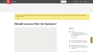 
                            8. Should you use Uber for business? - The Globe and Mail