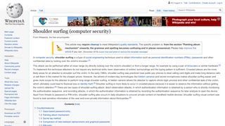 
                            7. Shoulder surfing (computer security) - Wikipedia