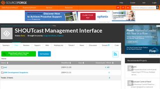 
                            5. SHOUTcast Management Interface - Browse Files at SourceForge.net