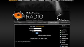 
                            1. Shoutcast Servers Shoutcast Hosting - MakeAVoice.com