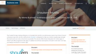 
                            6. ShoutEm Review 2018 | App Maker and Development Solution ...