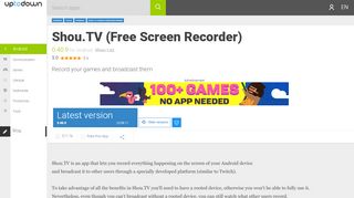 
                            9. Shou.TV (Free Screen Recorder) 0.40.9 for Android - Download