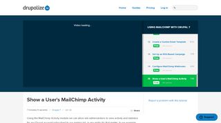 
                            4. Show a User's MailChimp Activity | Drupalize.Me