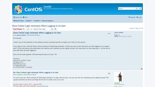 
                            7. Show Failed Login Attempts When Logging In As User - CentOS