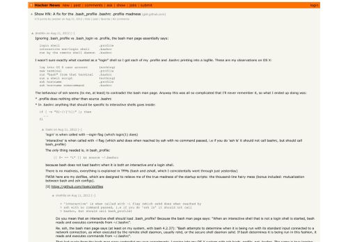 
                            13. Show HN: A fix for the .bash_profile .bashrc .profile madness | Hacker ...