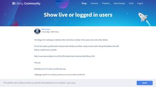 
                            4. Show live or logged in users - Liferay Community