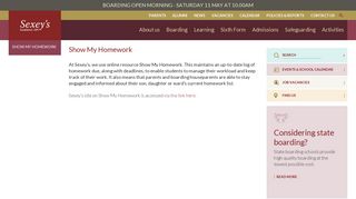 
                            7. Show My Homework | an online resource for students ... - Sexey's School