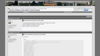 
                            12. show textdraw when player connect [login] - SA-MP Forums