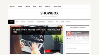 
                            4. Showbox App - Android, iPhone & Windows Movies App