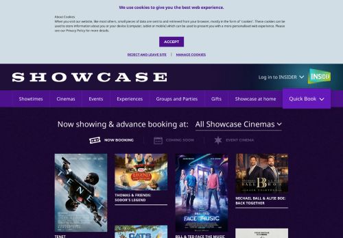 
                            6. Showcase Cinemas: Check Cinema Listings & Buy Movie Tickets