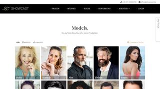 
                            4. SHOWCAST Models // Modelkartei // Deutschland