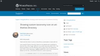 
                            10. Showing custom taxonomy icon on ait-themes Directory | WordPress.org