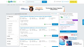 
                            12. Showing results 5 for uvapoint distributor jobs in Delhi - Quikr