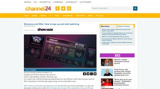 
                            5. Showmax and DStv: How to sign up and start watching | Channel24