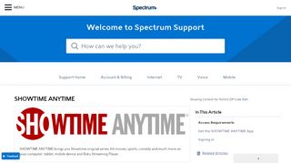 
                            13. showtime anytime - Spectrum.net