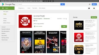 
                            5. SHOWTIME - Apps on Google Play