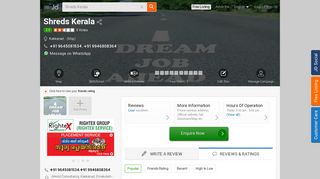 
                            9. Shreds Kerala, Kakkanad - Placement Services (Candidate) in ...