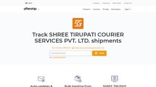 
                            4. SHREE TIRUPATI COURIER SERVICES PVT. LTD. Tracking - AfterShip