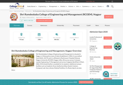 
                            7. Shri Ramdeobaba College of Engineering and Management (RCOEM ...