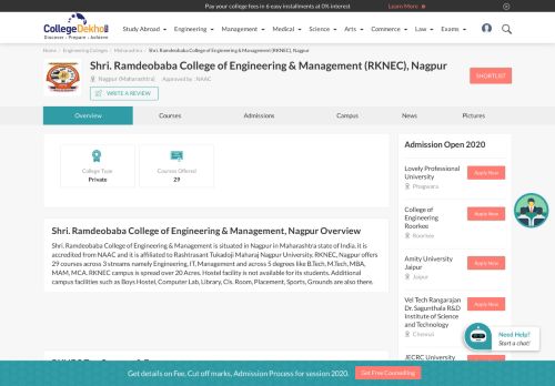 
                            8. Shri. Ramdeobaba College of Engineering & Management (RKNEC ...