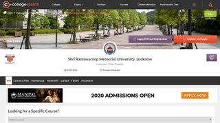 
                            8. Shri Ramswaroop Memorial University, Lucknow - Courses, Fees ...