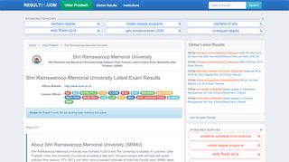 
                            11. Shri Ramswaroop Memorial University (srmu) Exam Results 2019 ...