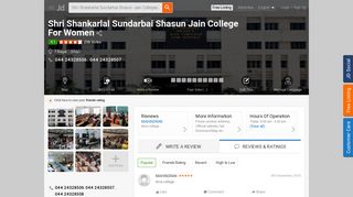 
                            12. Shri Shankarlal Sundarbai Shasun Jain College For Women, T Nagar ...