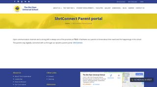 
                            5. ShriConnect Parent Portal- Contact to know school details