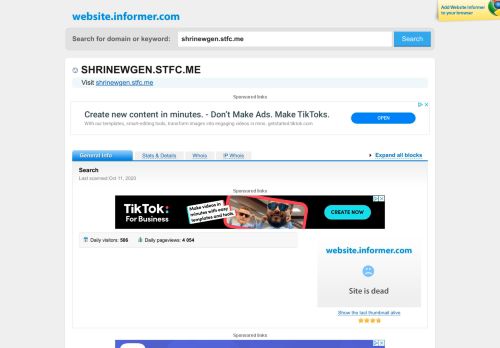 
                            5. shrinewgen.stfc.me at Website Informer. Search. Visit Shrinewgen Stfc.