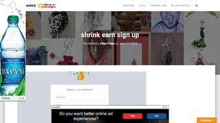 
                            8. shrink earn sign up - Creative Limelight