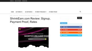 
                            9. ShrinkEarn.com Review: Signup, Payment Proof, Rates - Make ...