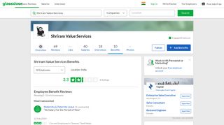 
                            10. Shriram Value Services Employee Benefits and Perks | Glassdoor ...