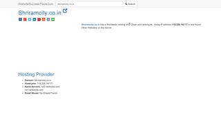 
                            10. Shriramcity.co.in Error Analysis (By Tools) - Website Success Tools