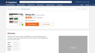 
                            4. Shtyle.fm Reviews - 21 Reviews of Shtyle.fm | Sitejabber