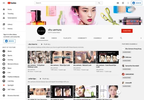 
                            11. shu uemura - YouTube