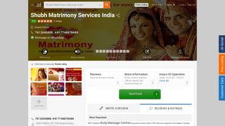 
                            11. Shubh Matrimony Services India - Matrimonial Bureaus in Jabalpur ...