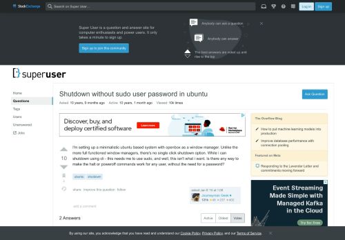 
                            4. Shutdown without sudo user password in ubuntu - Super User