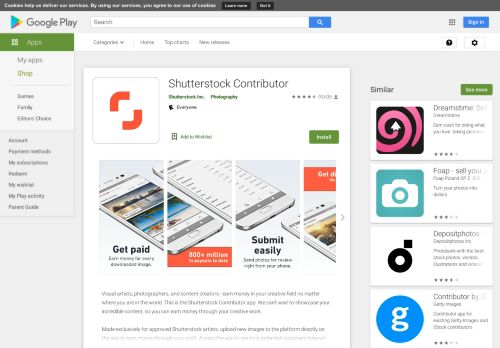 
                            8. Shutterstock Contributor - Apps on Google Play