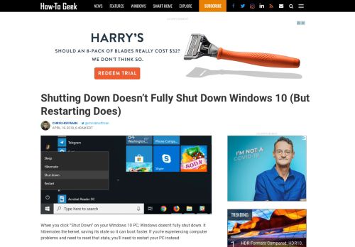 
                            2. Shutting Down Doesn't Fully Shut Down Windows 10 (But Restarting ...