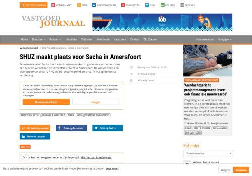 
                            13. SHUZ maakt plaats voor Sacha in Amersfoort - Vastgoedjournaal.nl