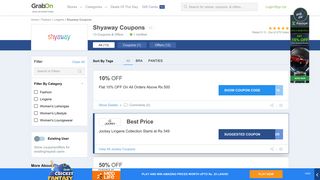 
                            4. Shyaway Coupons & Offers: 50% + Extra 10% Discount Coupon Codes