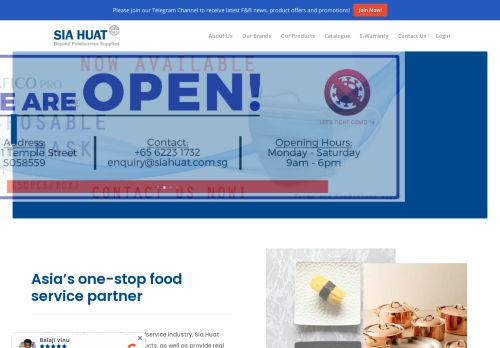 
                            7. Sia Huat - Asia's one-stop food service partner