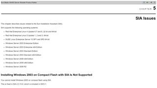 
                            5. SIA Issues - Oracle Docs