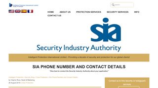 
                            12. SIA Phone Number and Contact Details - Intelligent Protection