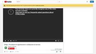 
                            4. SiAge - Procedura di registrazione e validazione al servizio - YouTube