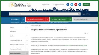 
                            2. SiAge - Sistema Informativo Agevolazioni - Regione Lombardia