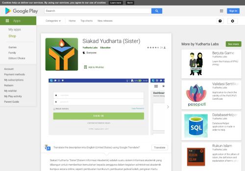 
                            13. Siakad Yudharta (Sister) - Izinhlelo ze-Android ku-Google Play