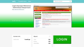 
                            7. siak.iain-antasari.ac.id - Login! Anjungan Mahasiswa - IA... - Siak IAIN ...