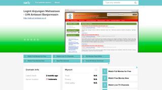 
                            7. siak.uin-antasari.ac.id - Login! Anjungan Mahasiswa - UI ... - Sur.ly